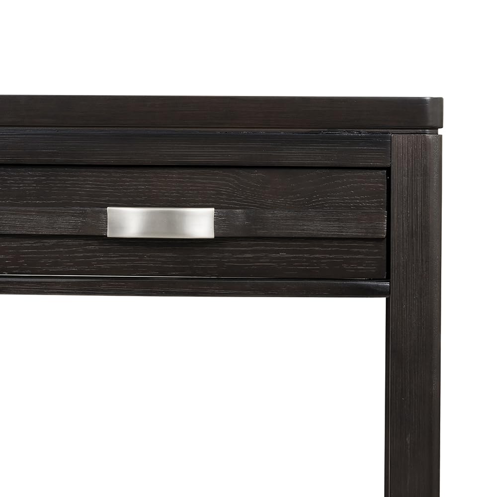 Two-Drawer Console Table with Metal Detailing and Oak Veneer I72481