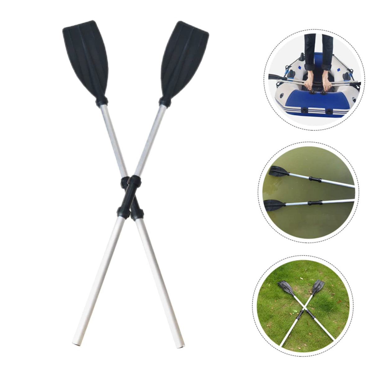 Aluminum Alloy Kayak Paddle Set 2pcs E581048