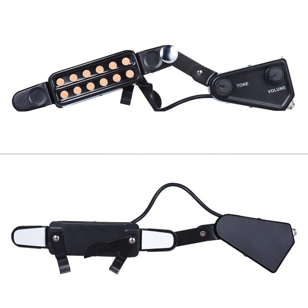 12 SoundHole Acoustic Guitar Pickup with Tone and Volume Control U465429