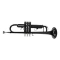 Bb Trumpet Set Brass Wind Instrument with Mouthpiece and Case Z176
