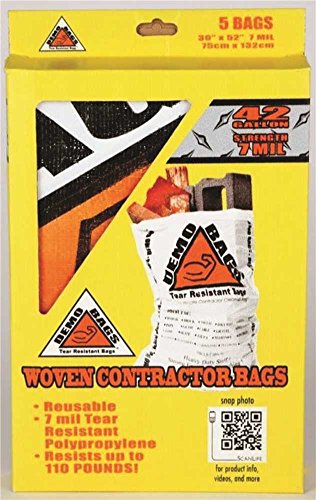 42 Gallon Trash Bag, 5 Bags Per Pack U822165