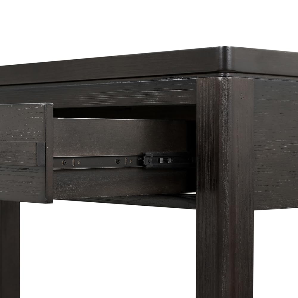 Two-Drawer Console Table with Metal Detailing and Oak Veneer I72481