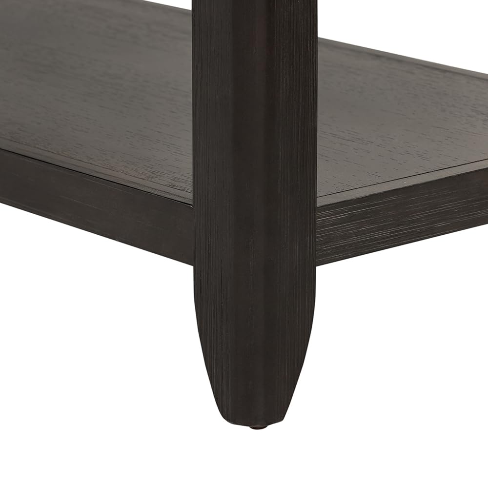 Two-Drawer Console Table with Metal Detailing and Oak Veneer I72481