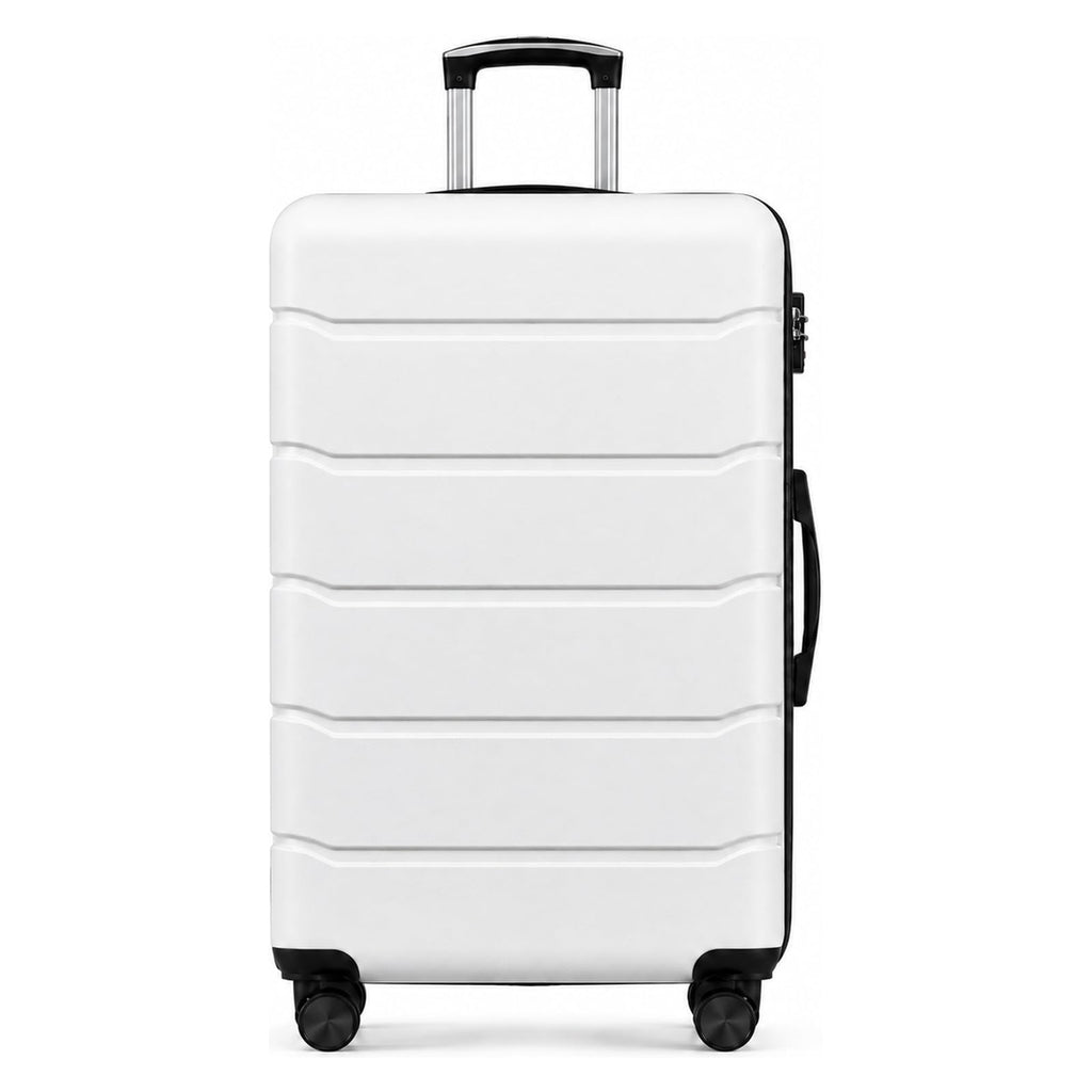 20 Inch White Hard Shell Suitcase G2798