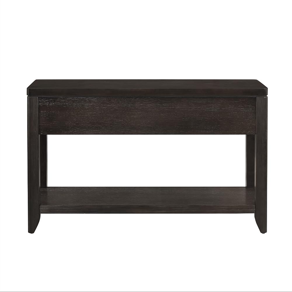 Two-Drawer Console Table with Metal Detailing and Oak Veneer I72481