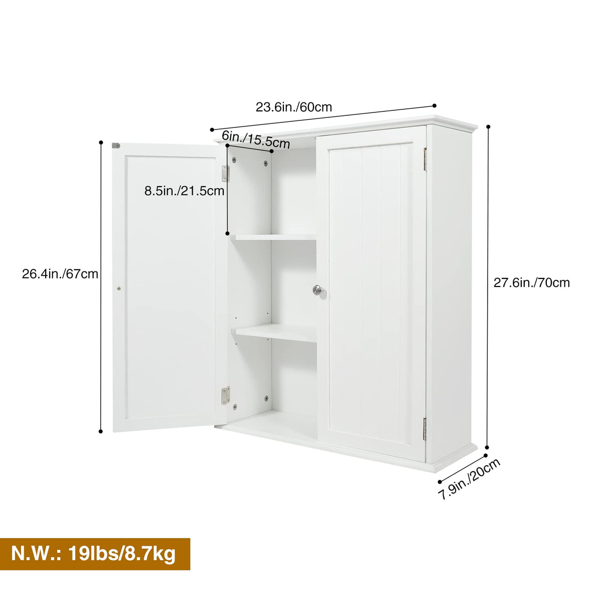 Bathroom Cabinet Wall Mounted F548905