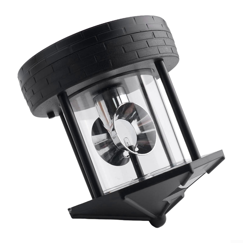 Black Solar Lighthouse Lawn Light A1296