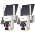 Wireless Solar Security Camera 360 PTZ Dual Lens 10x Zoom 2K F991