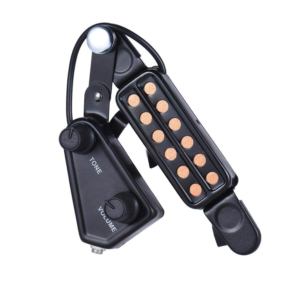 12 SoundHole Acoustic Guitar Pickup with Tone and Volume Control U465429
