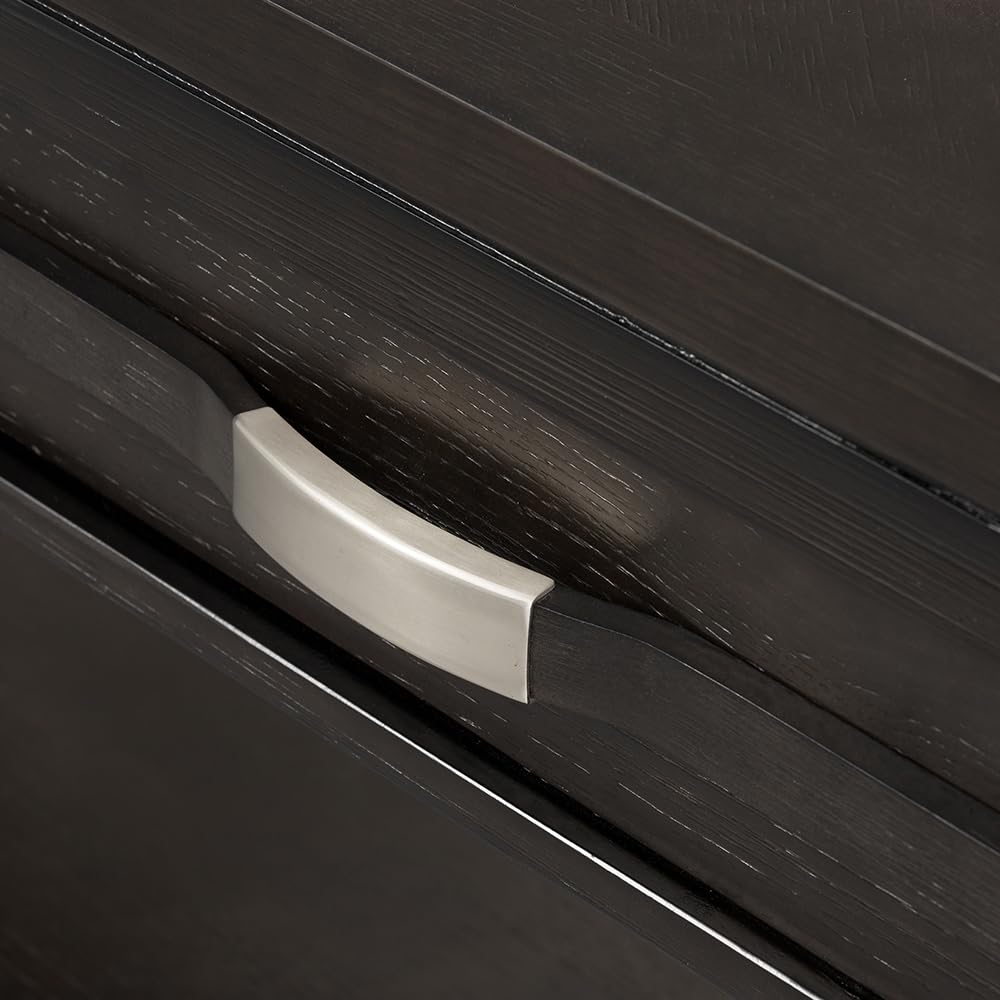 Two-Drawer Console Table with Metal Detailing and Oak Veneer I72481
