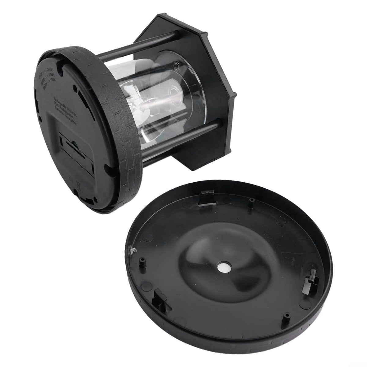 Black Solar Lighthouse Lawn Light A1296