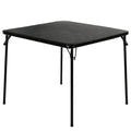 34'' Black Folding Card Table S7037