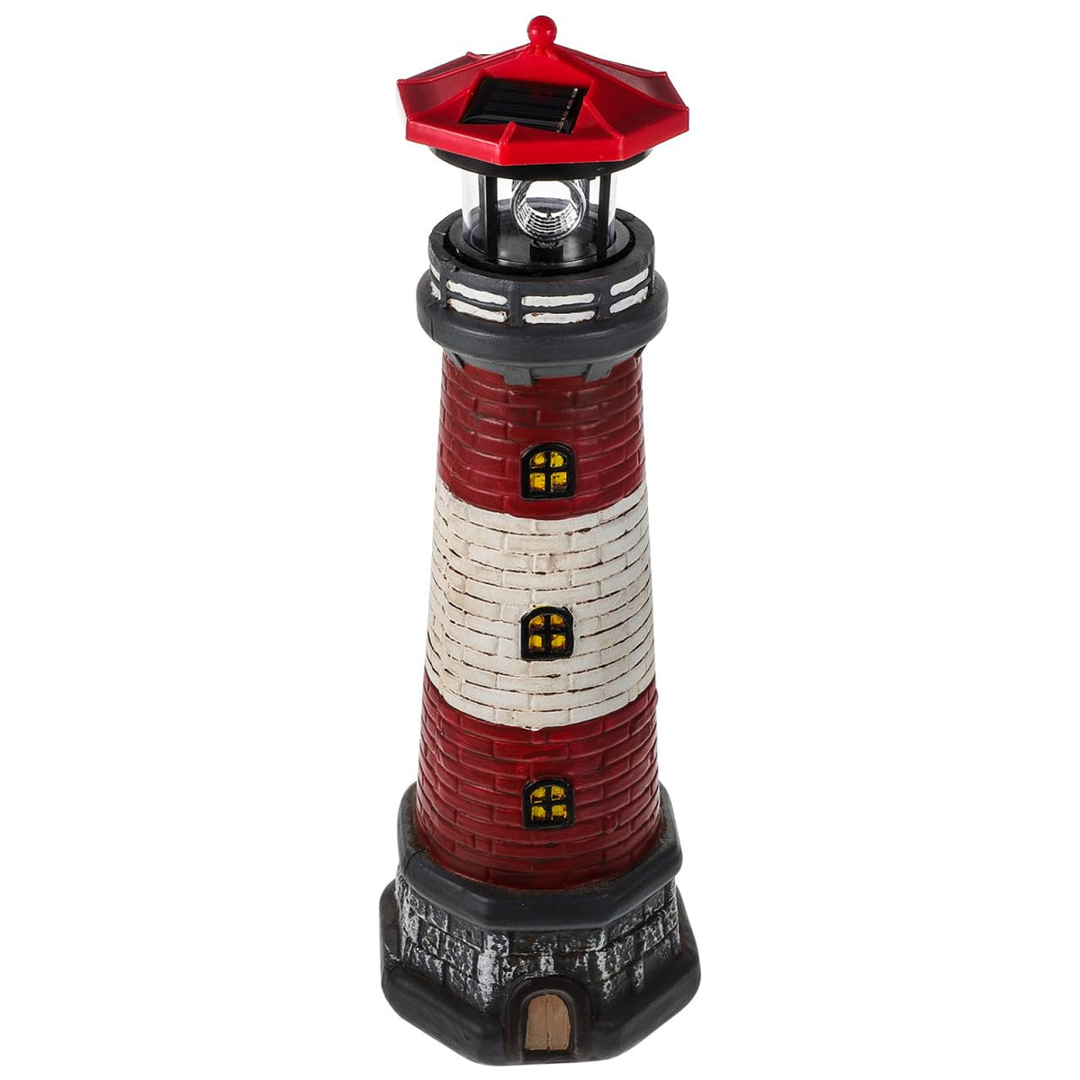 Solar Powered Lighthouse Statue Garden Decor L63819