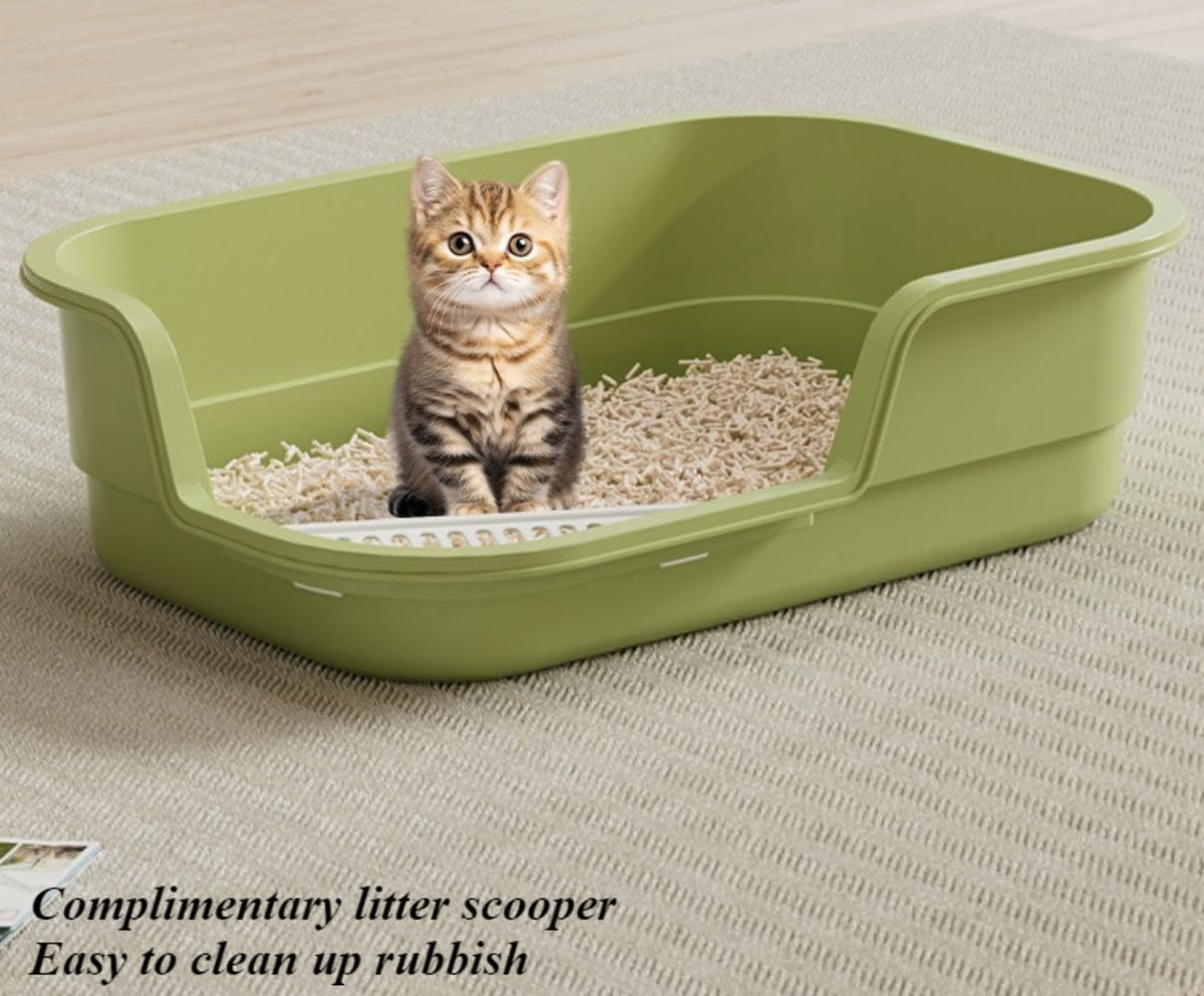 High Sides Low Entry Cat Litter Box J4527