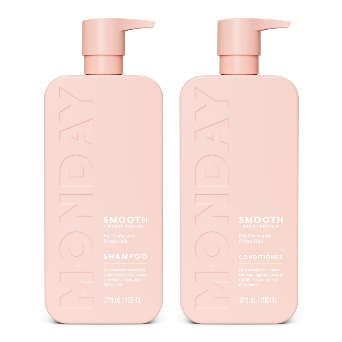 Smooth Shampoo + Conditioner Set 2 Count 27 oz Coconut Oil Shea Butter M4698