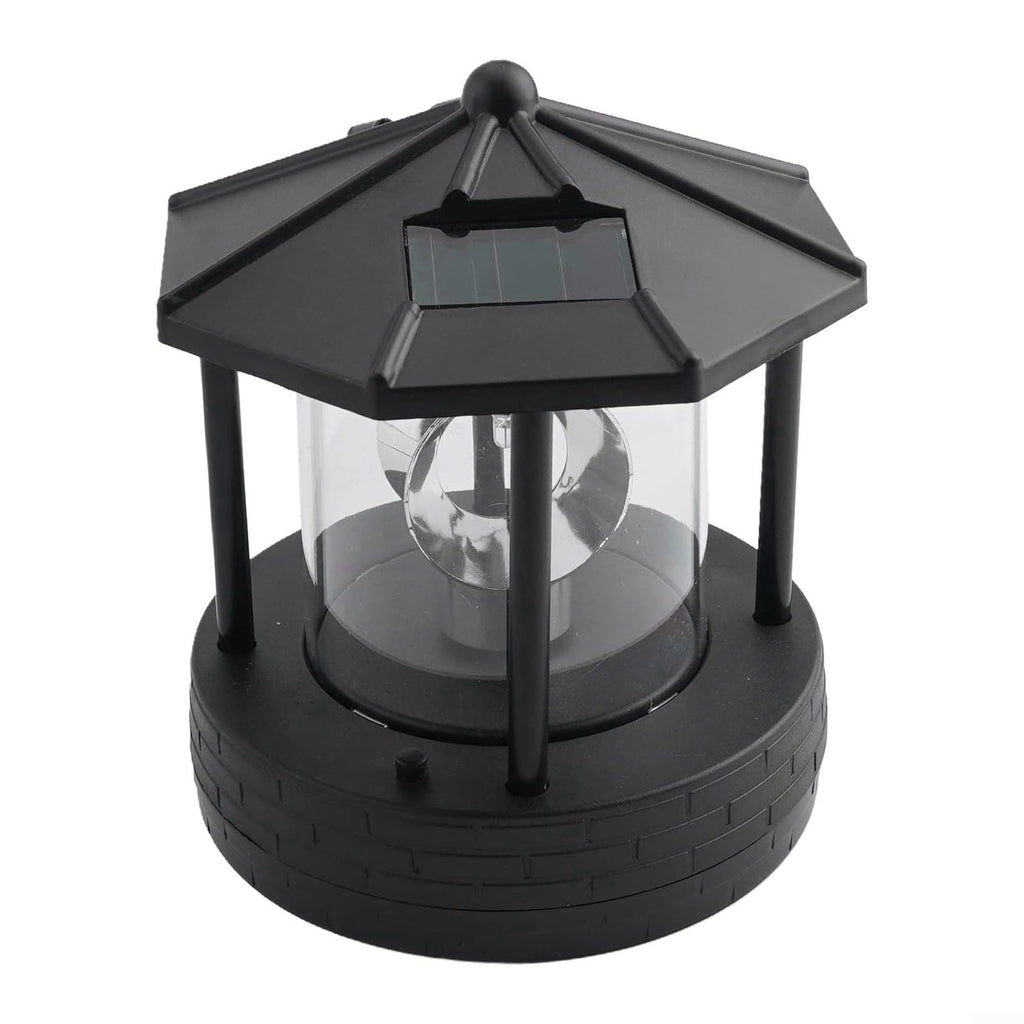 Black Solar Lighthouse Lawn Light A1296