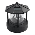 Black Solar Lighthouse Lawn Light A1296