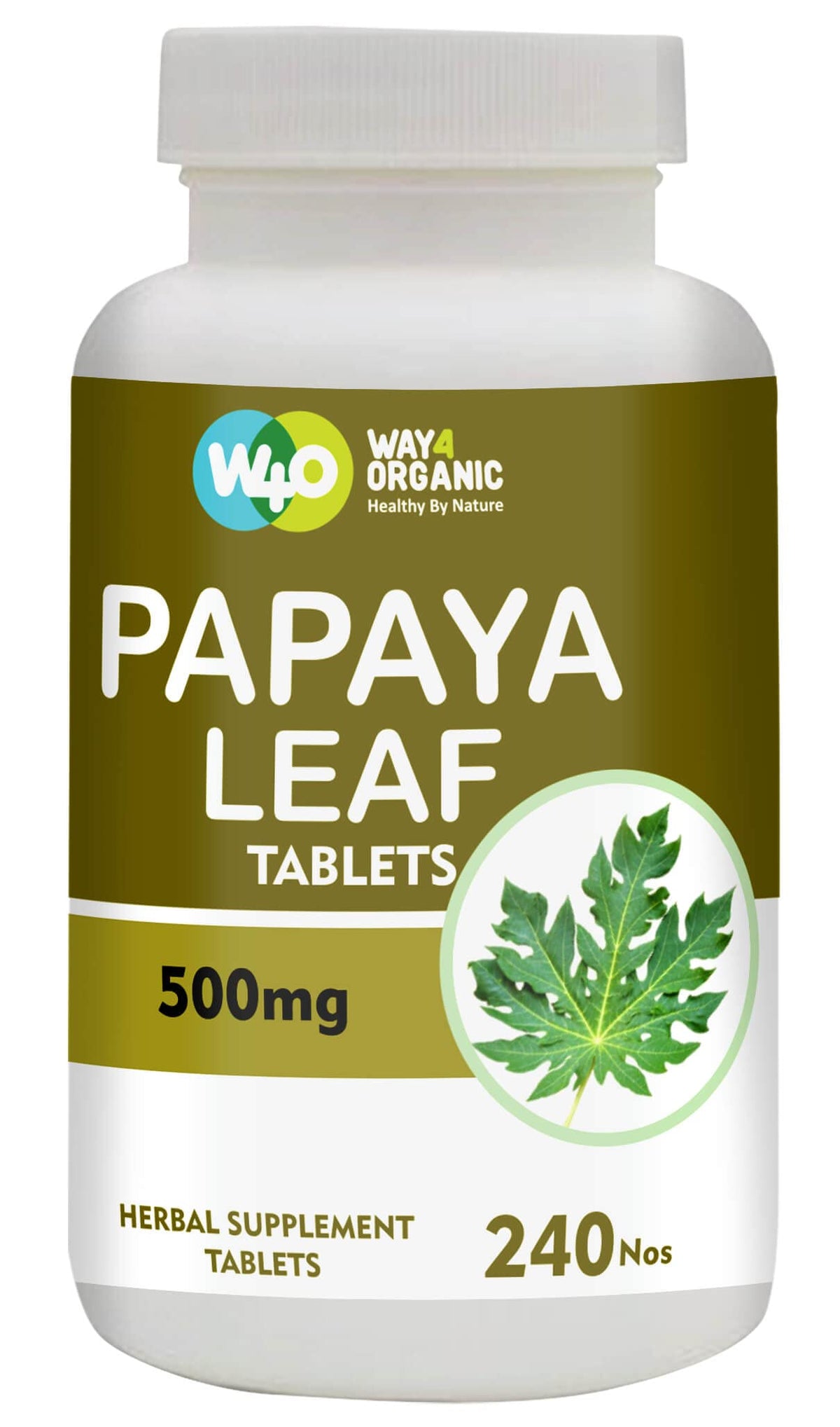 Papaya Leaf Extract 500 mg 240 Capsules M19415
