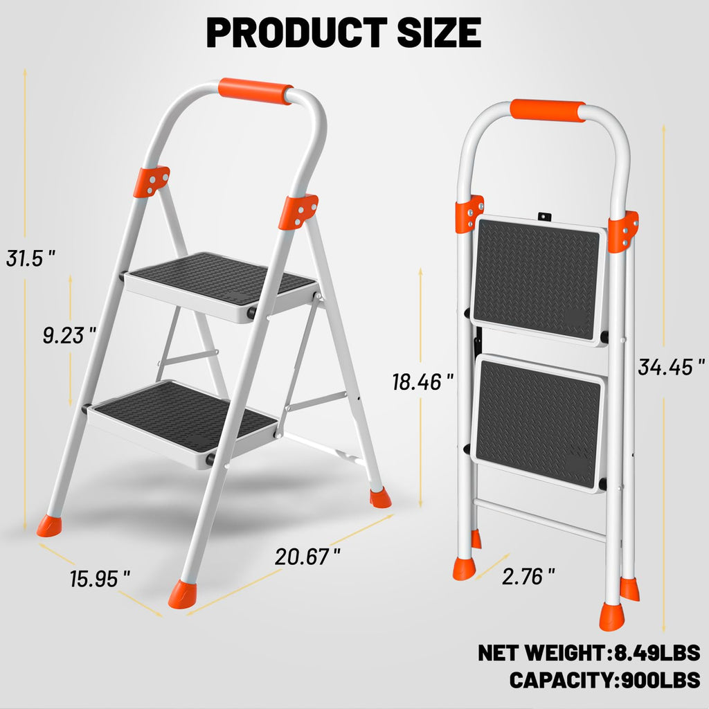 2 Step Ladder Heavy Duty Step Stool I6698