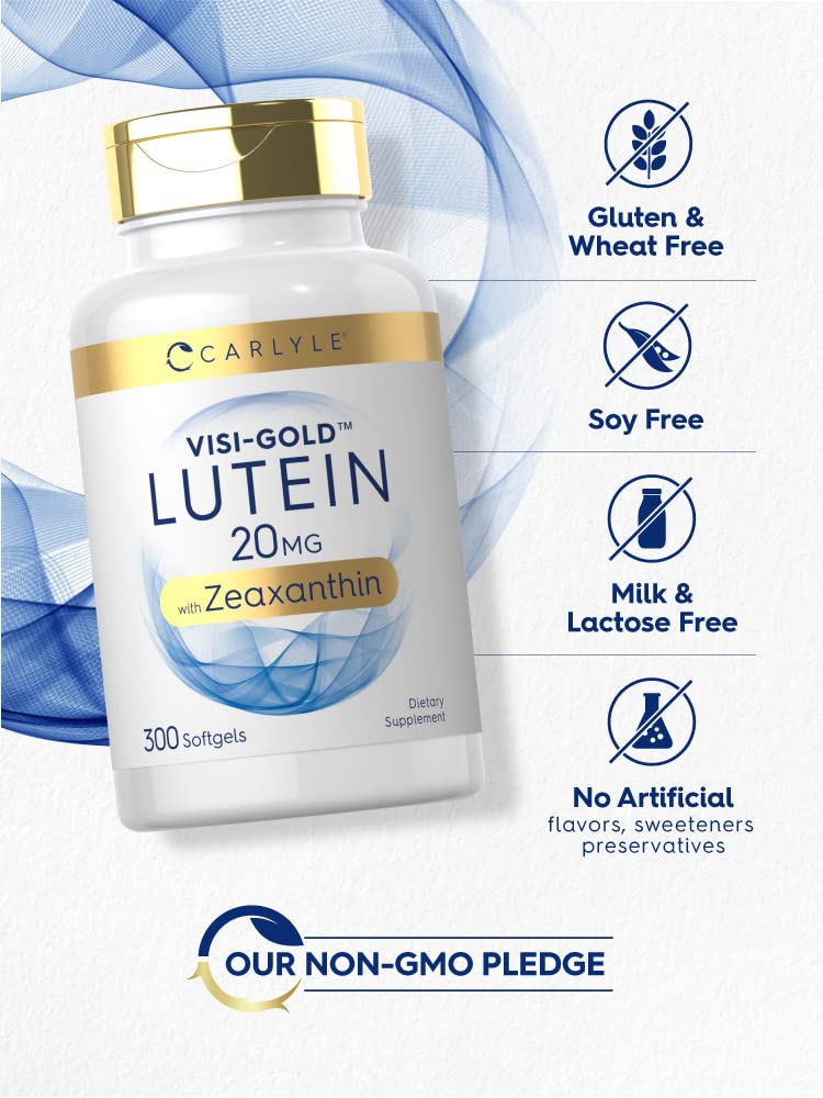 Lutein and Zeaxanthin 20mg 300 Softgels N382
