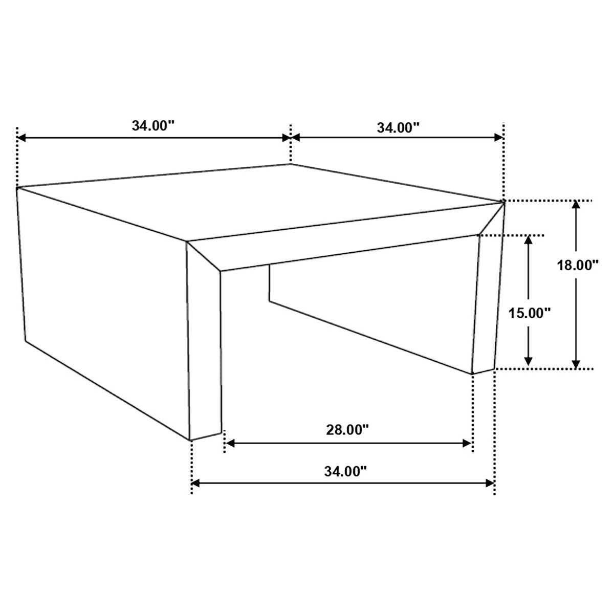 Solid Wood Coffee Table H39247