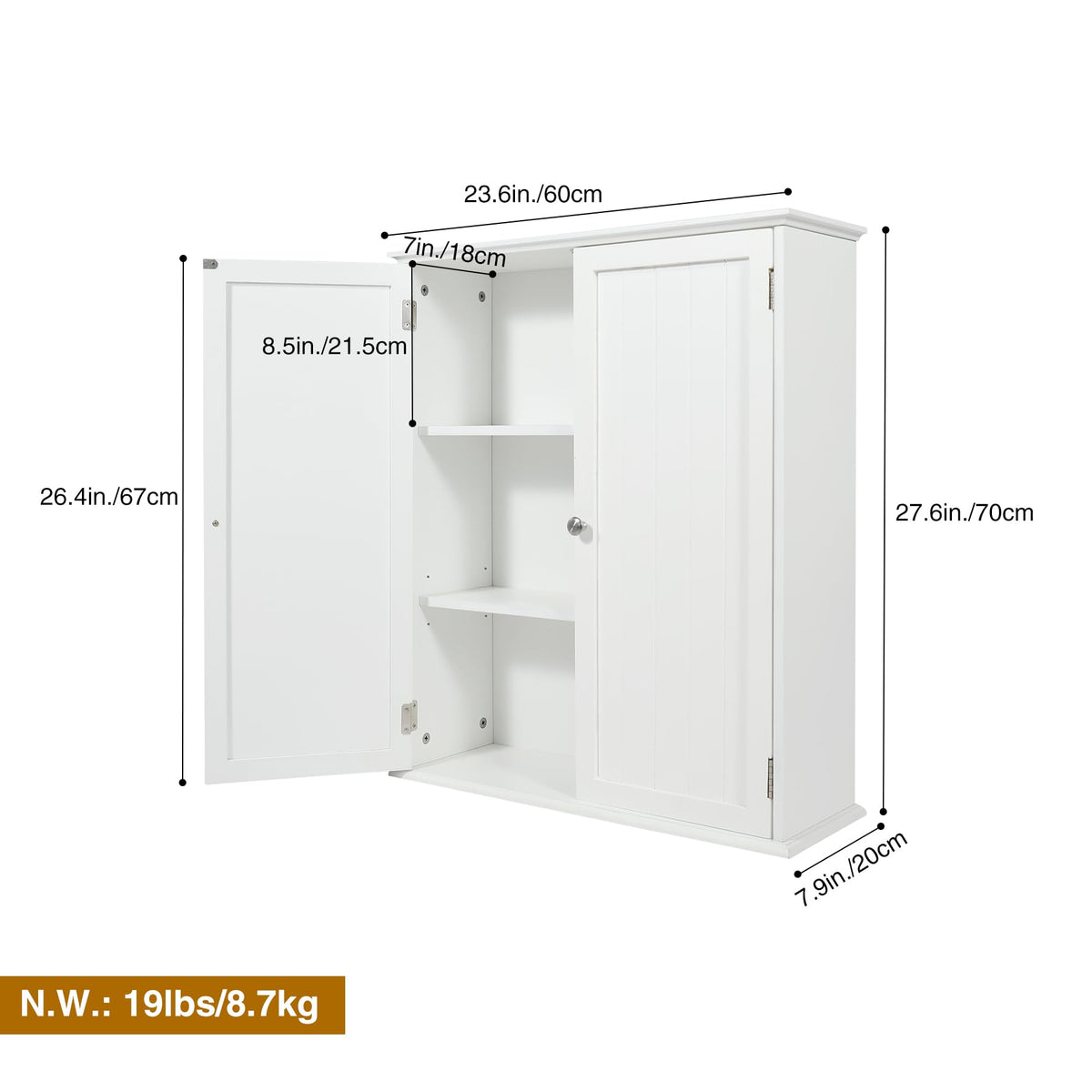 Bathroom Cabinet Wall Mounted F548905