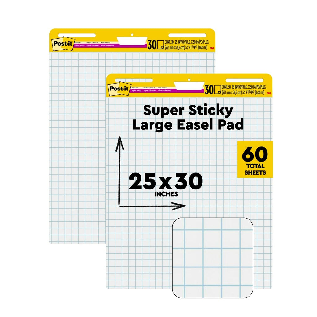 White Grid Easel Pad, 2 Pads Q481