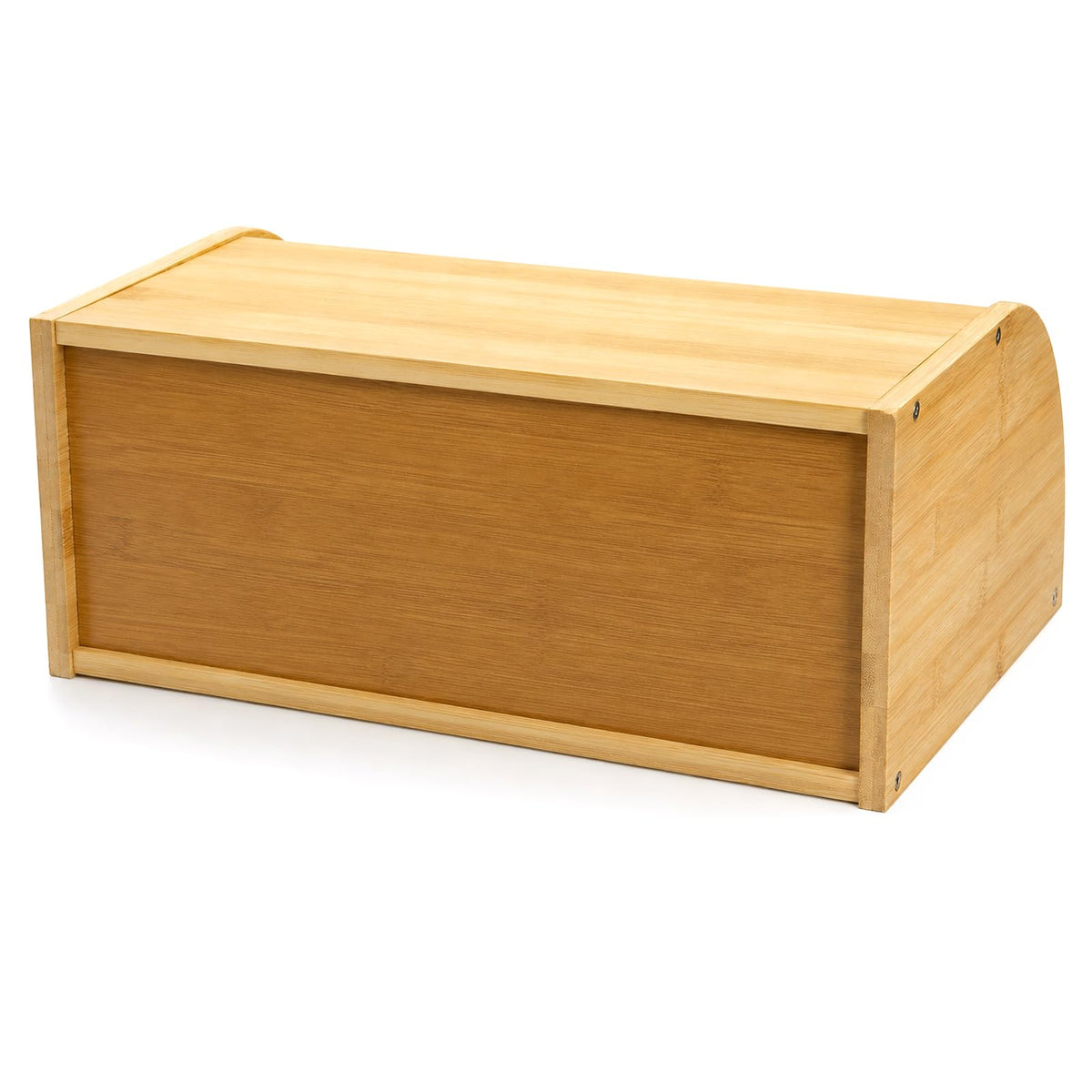 Large Natural Bamboo Roll Top Bread Box X83220