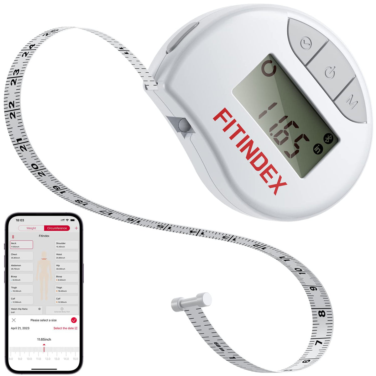 Digital Scale and Body Tape Measure H2033