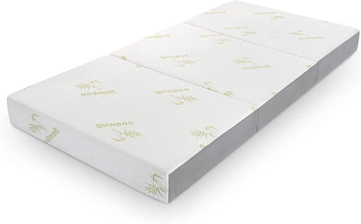 6 Inch Trifold Memory Foam Queen Mattress Q13052