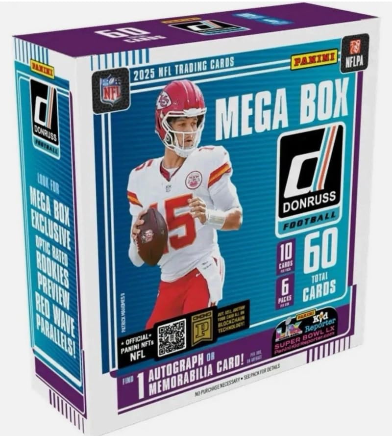 Football Trading Cards Mega Box 60 Cards R230