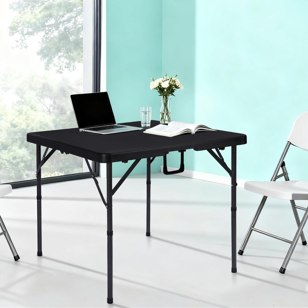 34" Black Folding Card Table W889