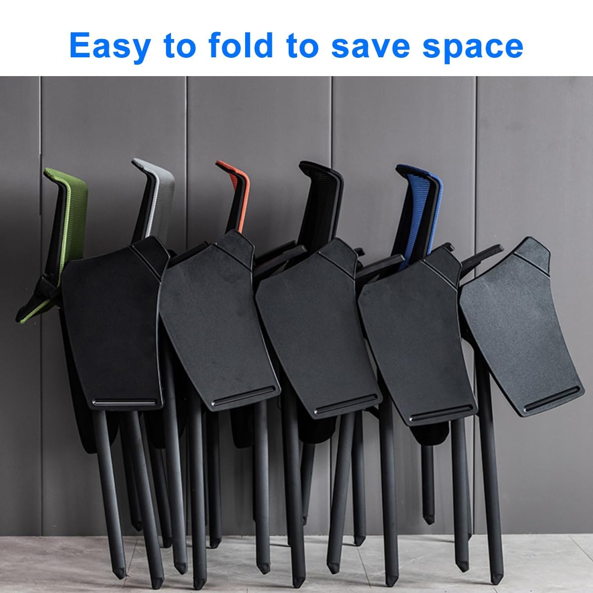 Foldable Mesh Office Chair with Writing Board C6893