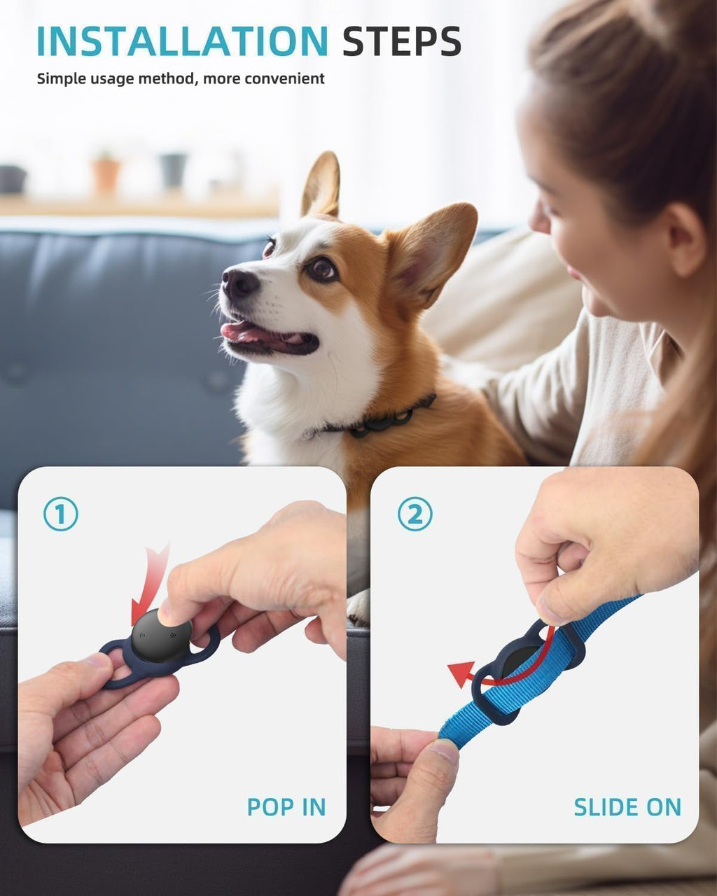 Smart GPS Dog Collar 2 Pack S761