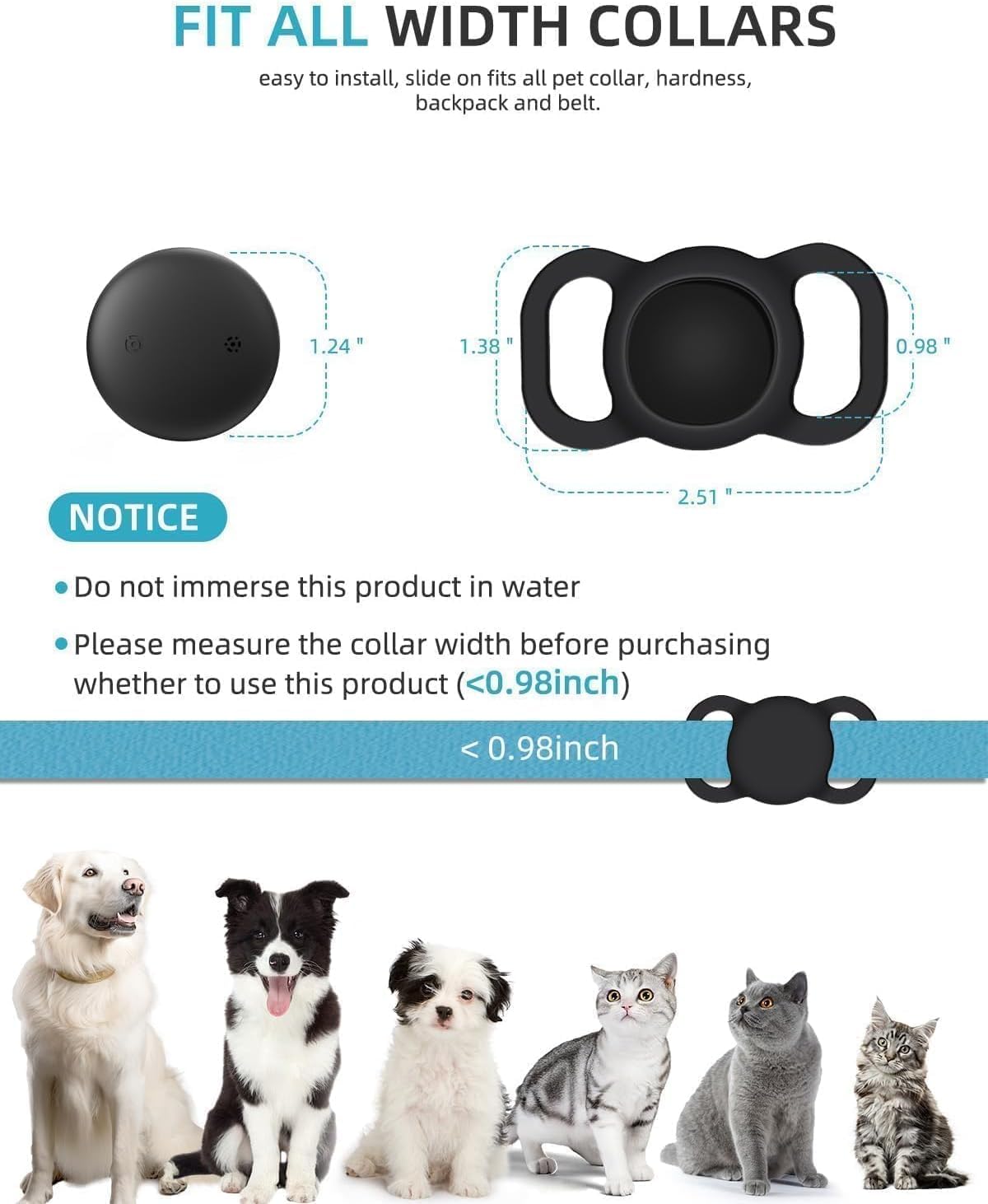 Smart GPS Dog Collar 2 Pack S761