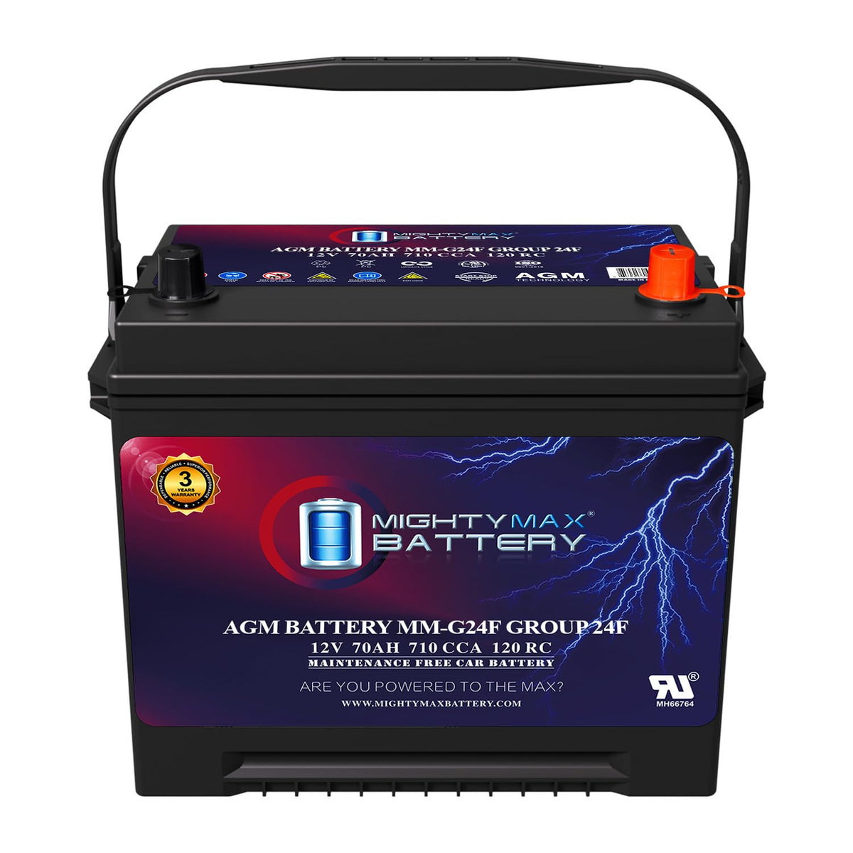 12V 70Ah AGM Replacement Battery M86475