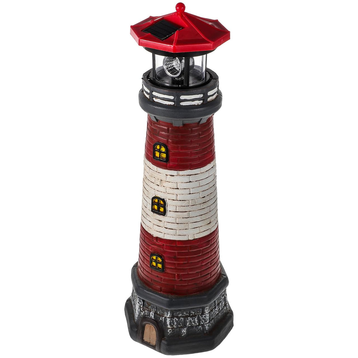 Solar Powered Lighthouse Statue Garden Decor L63819