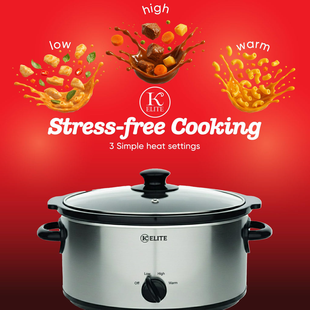 Stainless Steel 5 Quart Slow Cooker V877