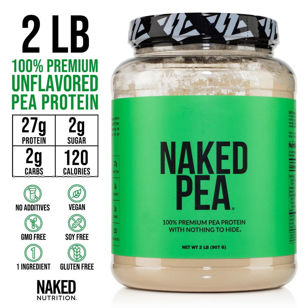 Pea Protein Powder 2LB and Powdered Peanut Butter 1.5LB Vegan Non-GMO Gluten Free T5161