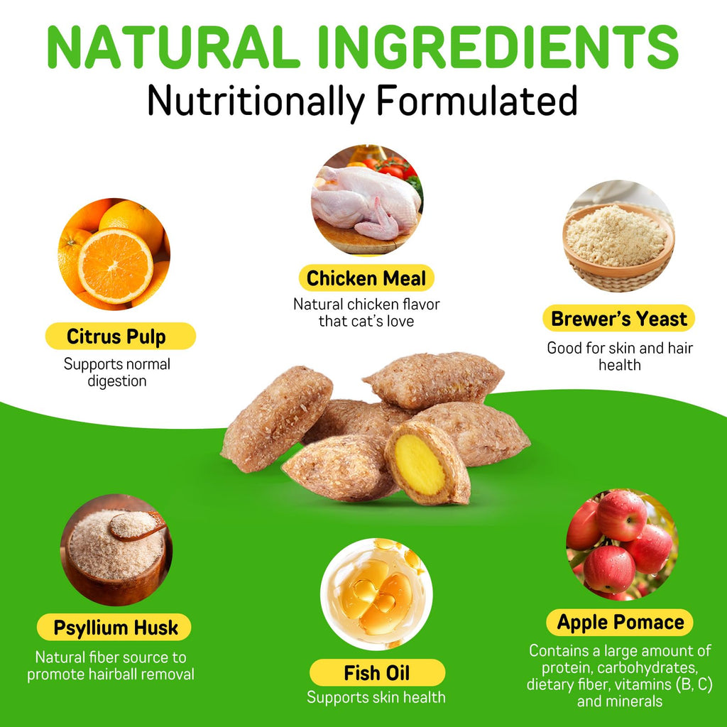 Chicken Flavor Hairball Treatment for Cats O685490