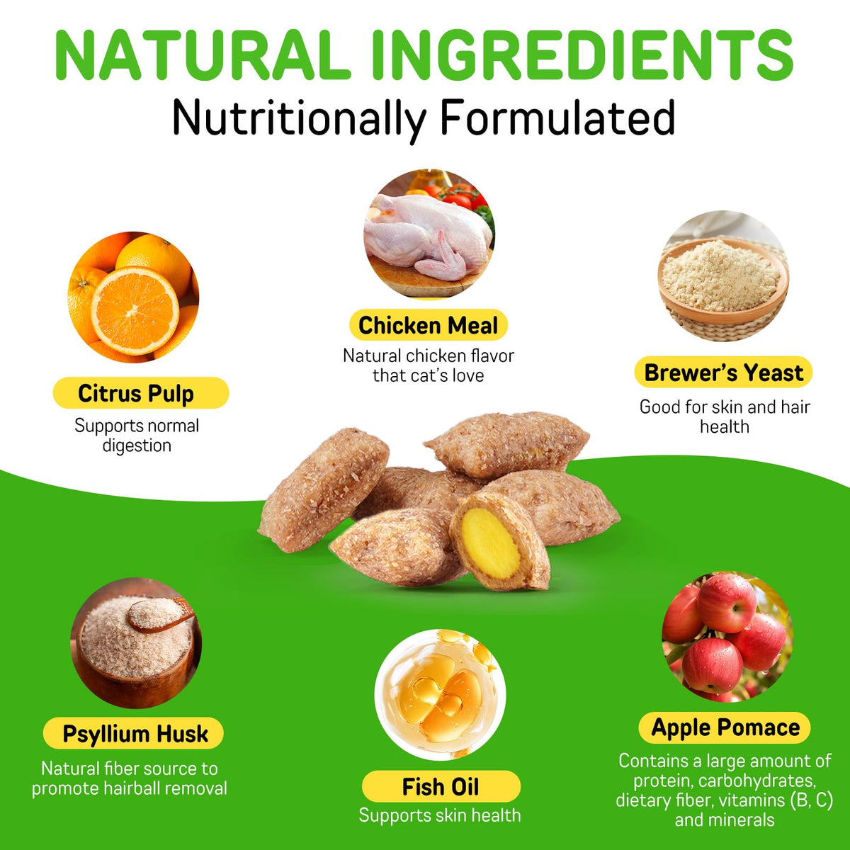 Chicken Flavor Hairball Treatment for Cats O685490