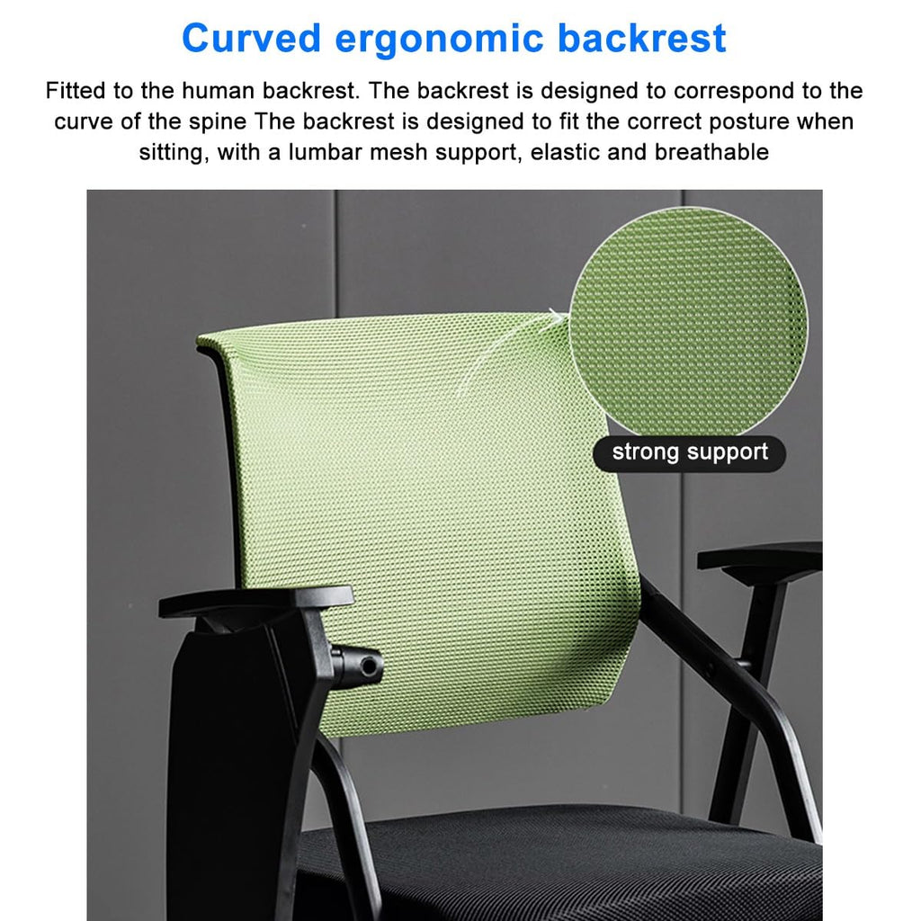 Foldable Mesh Office Chair with Writing Board C6893