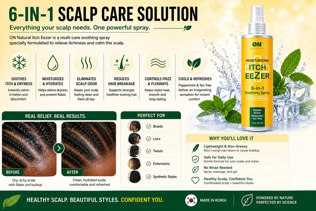 Moisturizing Soothing Spray with Batana, Biotin, Rosemary & Tea Tree 8 oz F3089