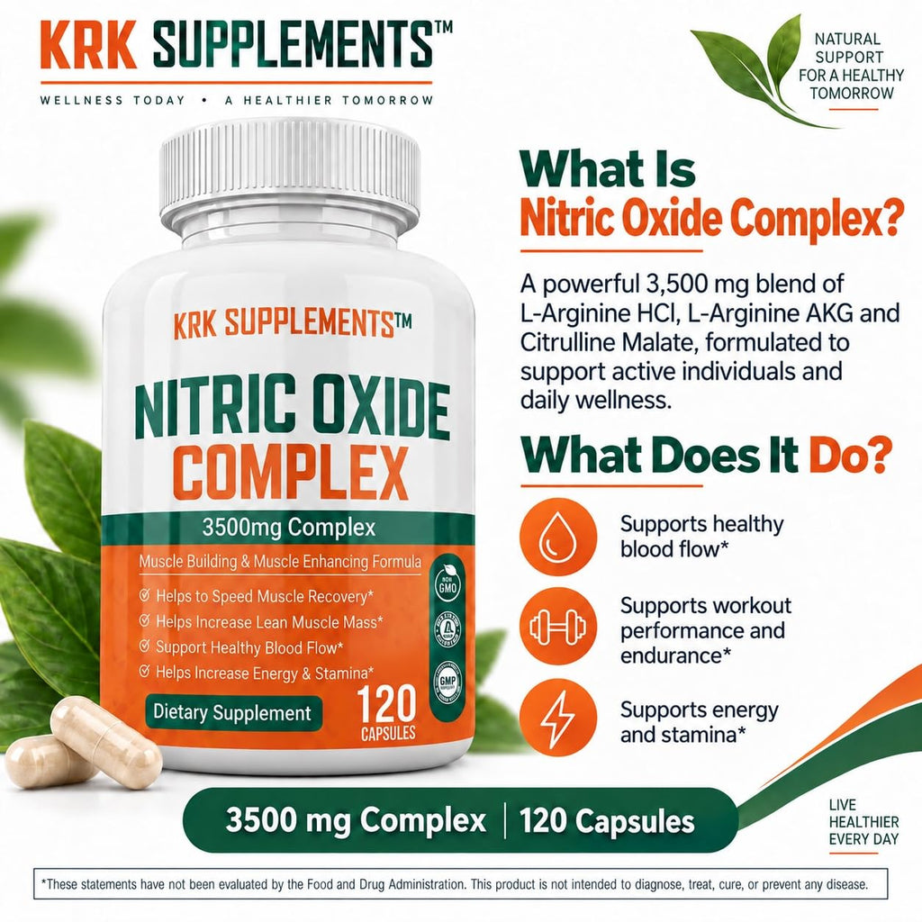 Nitric Oxide Complex 3500mg 240 Capsules P369045