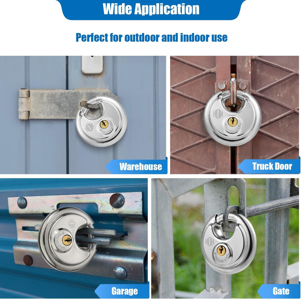 Keyed-Alike Disc Padlock 4-Pack Y574894