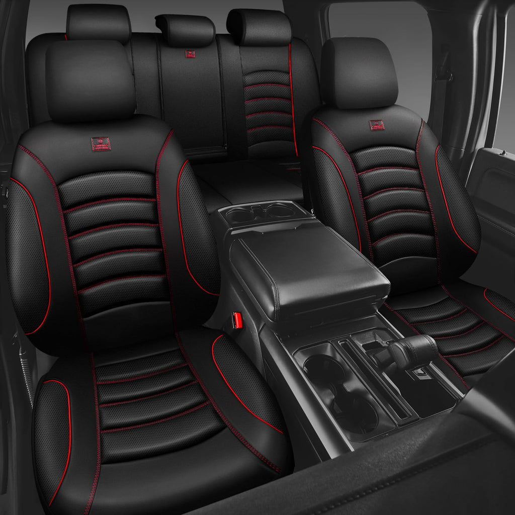 3D Foam PU Leather Car Seat Covers Full Set C89548