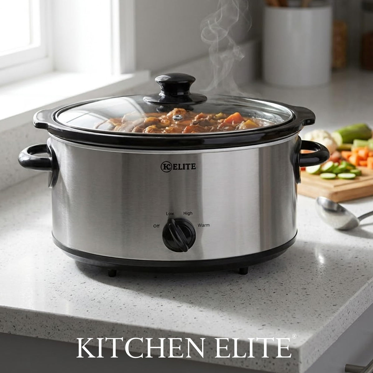 Stainless Steel 5 Quart Slow Cooker V877