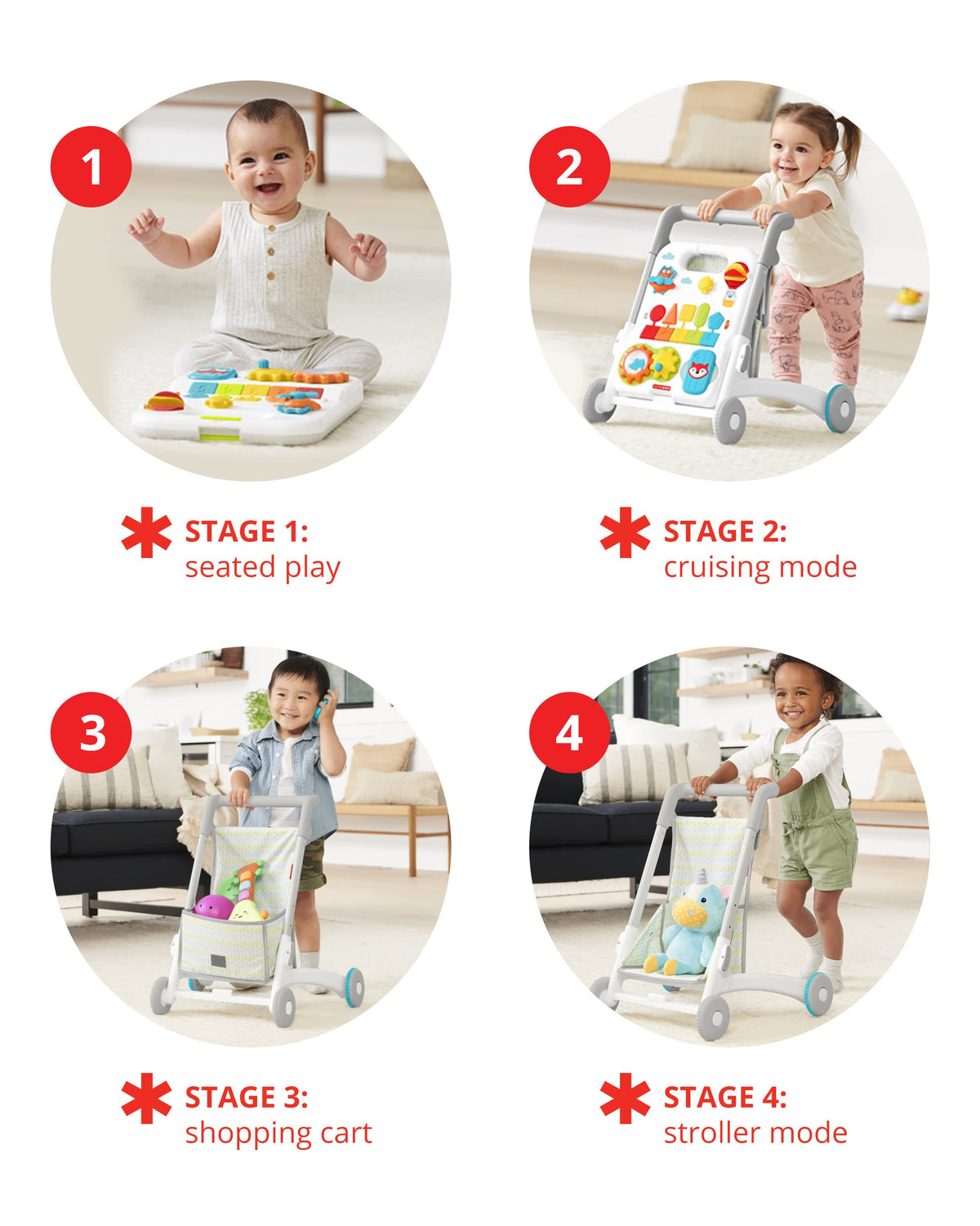 4-in-1 Walker & Crawl Toy B22971