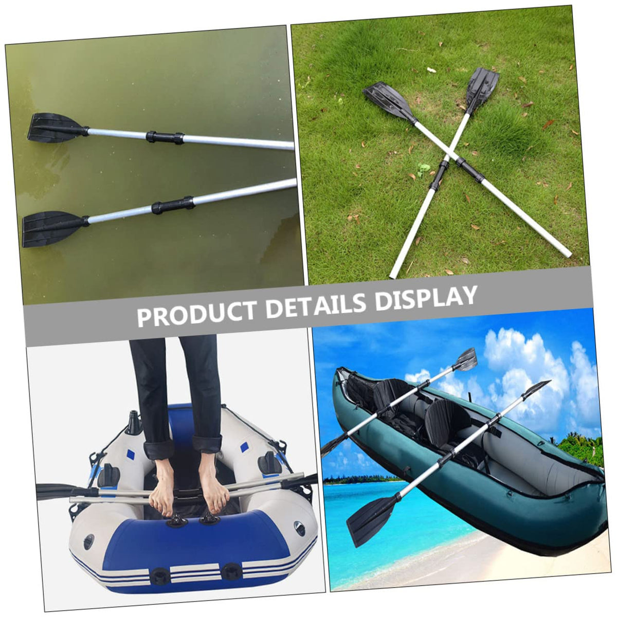 Aluminum Alloy Kayak Paddle Set 2pcs E581048