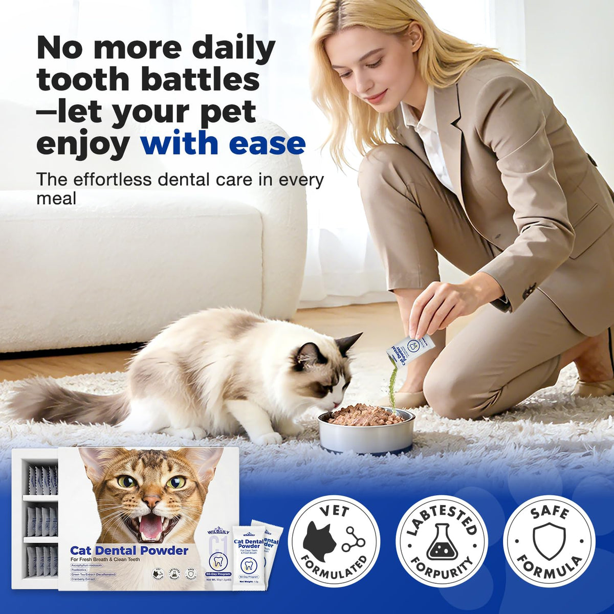 Cat Dental Powder 60 Pcs E79732